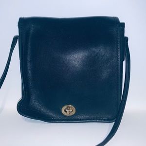 Vintage Coach Leather Compact Pouch Bag